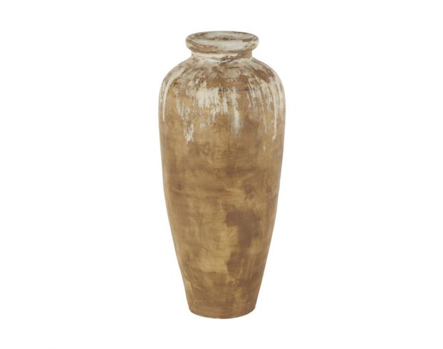 Uma Enterprises, Inc 26-Inch Brown Ceramic Antique Style Vase large image number 1