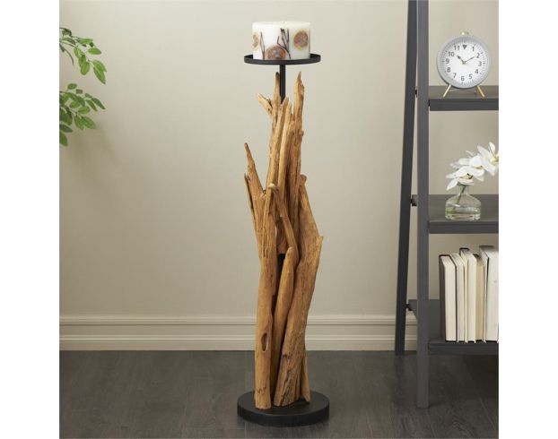 Uma Enterprises, Inc 39-Inch Teakwood Tree Branch Floor Candle Holder large image number 4