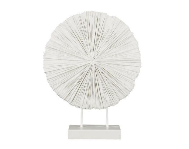 Uma 23" Cream Resin Coral Sculpture large image number 3