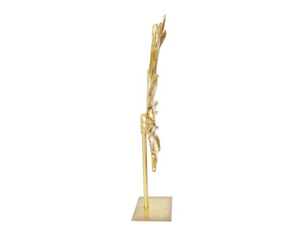 Uma 20 x 26 Gold Polystone Palm Leaf Sculpture large image number 3