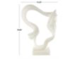 Uma 20 x 14 White Polystone Wave Sculpture small image number 5