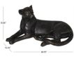 Uma 29 x 13 Black/Bronze Polystone Leopard Sculpture small image number 5