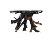 Uma Enterprises, Inc Woodland Black Teak Wood Console Table small image number 1