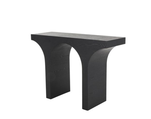 Uma Enterprises, Inc Archie Matte Black Sofa Table large image number 4