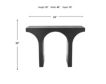 Uma Enterprises, Inc Archie Matte Black Sofa Table small image number 7