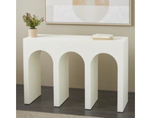 Uma Enterprises, Inc Archie Matte White Sofa Table