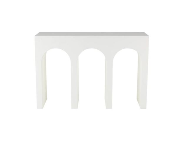 Uma Enterprises, Inc Archie Matte White Sofa Table large image number 2