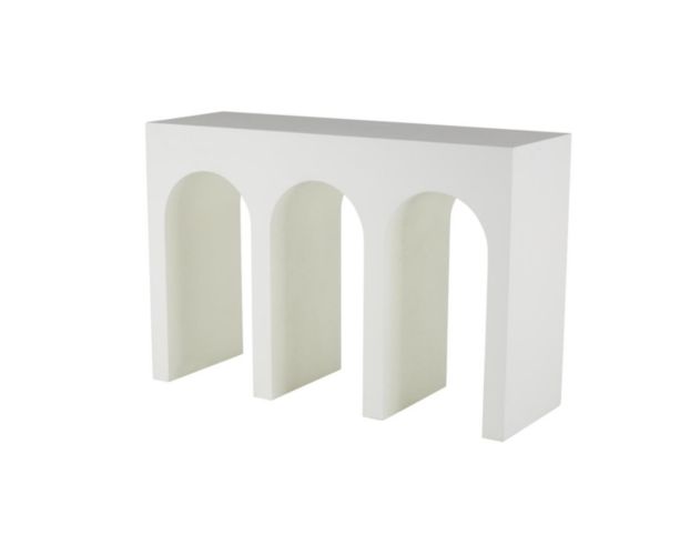 Uma Enterprises, Inc Archie Matte White Sofa Table large image number 3