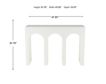 Uma Enterprises, Inc Archie Matte White Sofa Table small image number 7