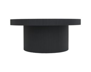 Uma Enterprises, Inc Origins Round Black Coffee Table