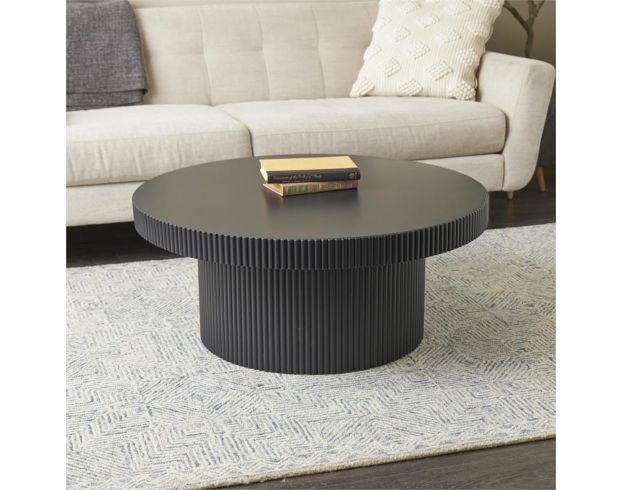 Uma Enterprises, Inc Origins Round Black Coffee Table large image number 4