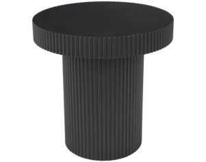 Uma Enterprises, Inc Origins Round Black End Table