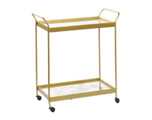 Uma Enterprises, Inc Golden Butterfly Bar Cart