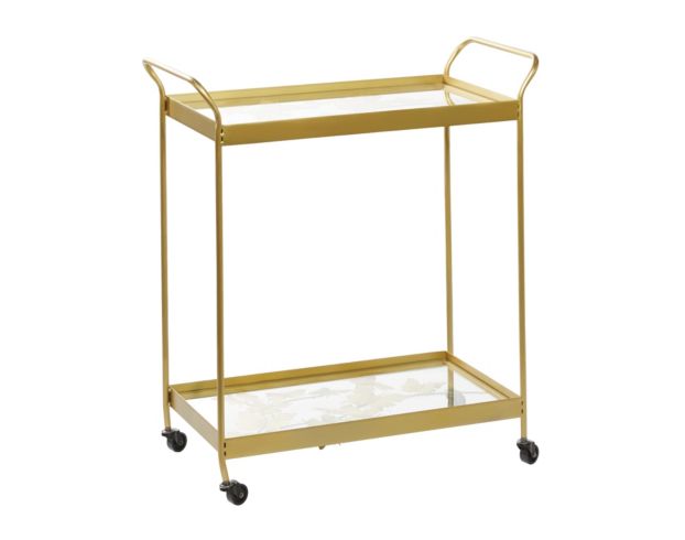 Uma Enterprises, Inc Golden Butterfly Bar Cart large image number 2