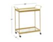 Uma Enterprises, Inc Golden Butterfly Bar Cart small image number 9