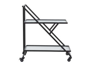 Uma Enterprises, Inc High-Tier Glass Bar Cart