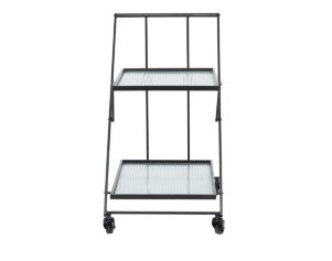 Uma Enterprises, Inc High-Tier Glass Bar Cart