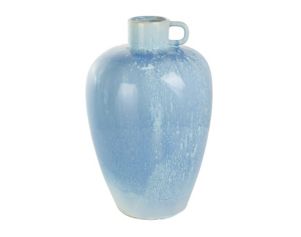 Uma 18-Inch Blue Ceramic Ombre Vase