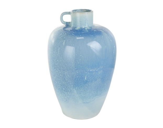 Uma 18-Inch Blue Ceramic Ombre Vase large image number 2