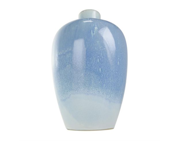 Uma 18-Inch Blue Ceramic Ombre Vase large image number 3