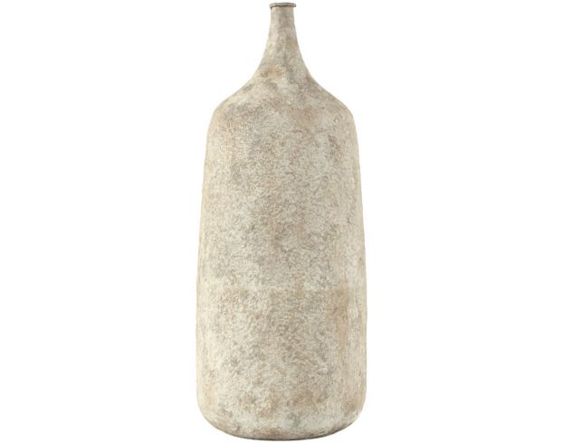 Uma 20-Inch Beige Metal Antique Style Vase large image number 2