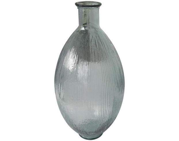 Uma 23-Inch Ribbed Spanish Glass Vase large image number 1