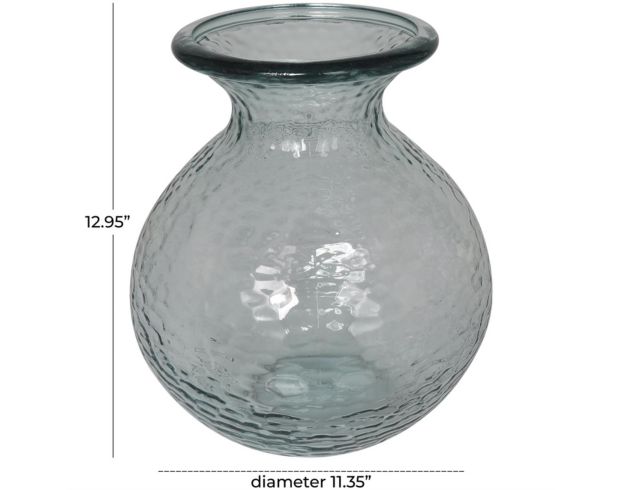 Uma 13-Inch Spanish Glass Textured Vase large image number 5