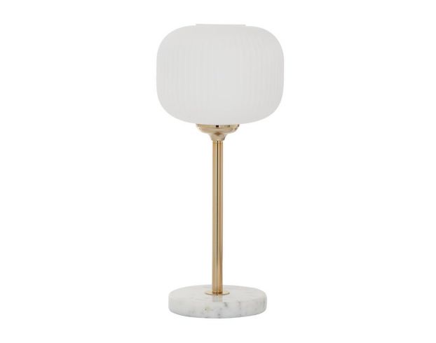 Uma White Metal Table Lamp large image number 1