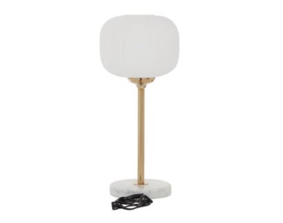 Uma White Metal Table Lamp