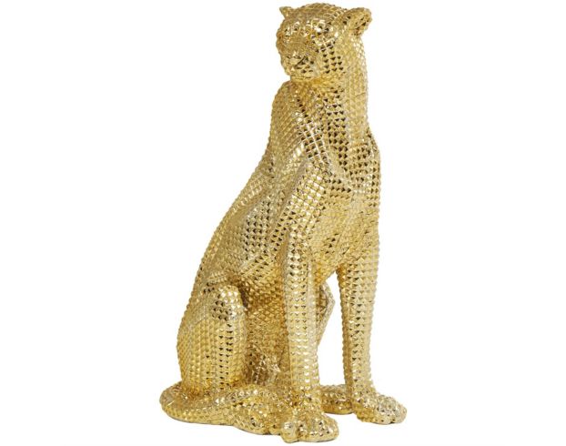 Uma Gold Resin Diamond Facet Leopard large image number 1