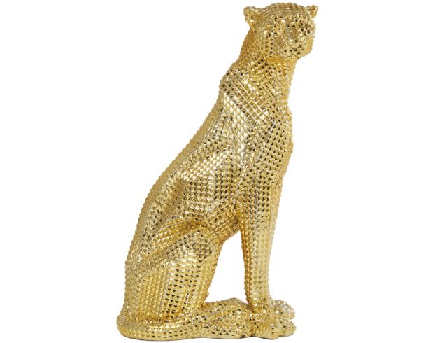 Uma Gold Resin Diamond Facet Leopard large image number 3