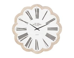 Uma 33 x 33 Scallop Frame Clock