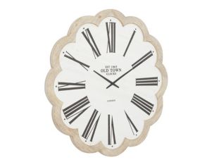 Uma 33 x 33 Scallop Frame Clock