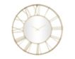 Uma 30 x 30 Gold Mirror Clock small image number 1