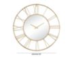 Uma 30 x 30 Gold Mirror Clock small image number 5