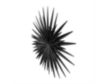 Uma 36 x 36 Black Metal Sunburst Wall Sculpture small image number 2