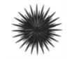 Uma 36 x 36 Black Metal Sunburst Wall Sculpture small image number 3