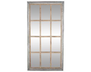 Uma Weathered Window Pane Floor Mirror