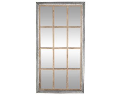 Uma Weathered Window Pane Floor Mirror