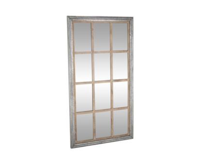 Uma Weathered Window Pane Floor Mirror