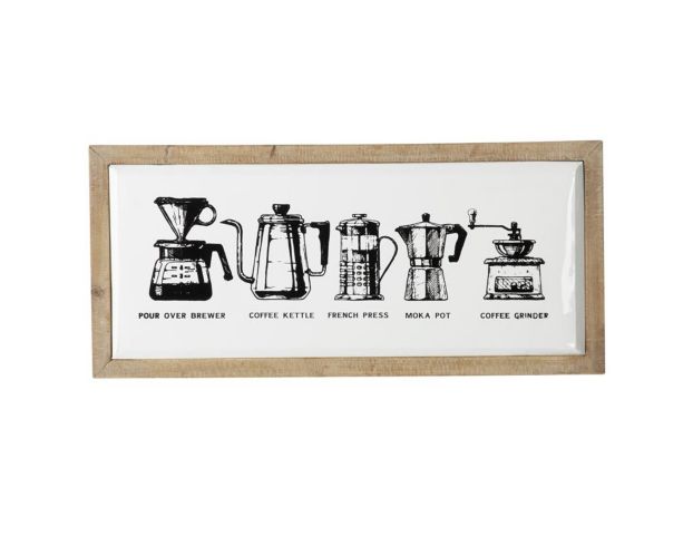 Uma 26 x 12 Coffee Maker Chart Wall Art large image number 1