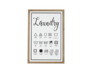 Uma 22 x 32 Laundry Chart Wall Art