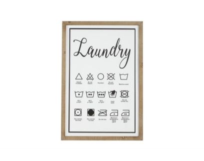 Uma 22 x 32 Laundry Chart Wall Art