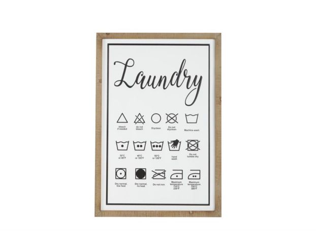 Uma 22 x 32 Laundry Chart Wall Art large image number 1