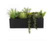 Uma 14" Green Faux Succulents small image number 1