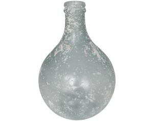 Uma 17” Clear Glass Frosted Vase