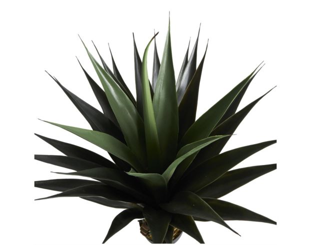 Uma 47” Green Faux Agave Tree with Black Pot large image number 3