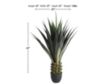 Uma 47” Green Faux Agave Tree with Black Pot small image number 5