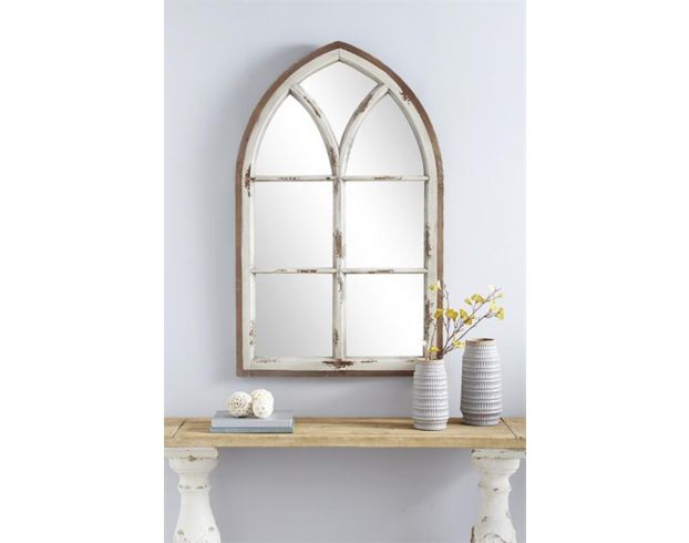 Uma Accents White Vintage Wall Mirror 51 X 31 large image number 2