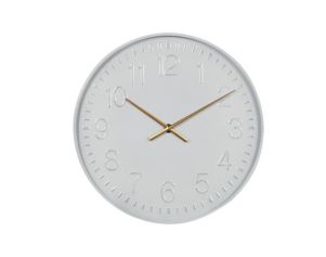 Uma 24-Inch White Wall Clock